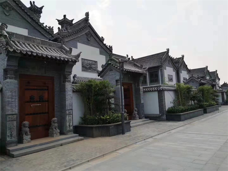 关中民居门楼施工-西安