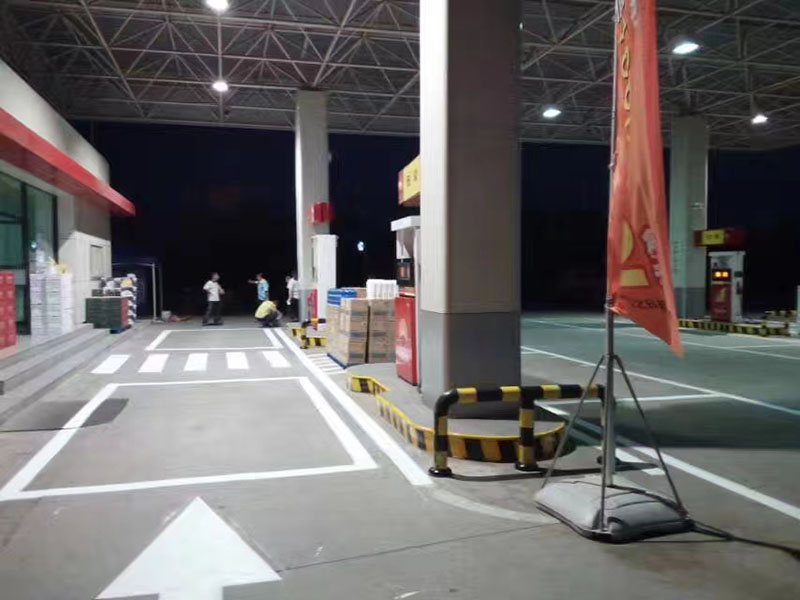 厂区小区标线施工